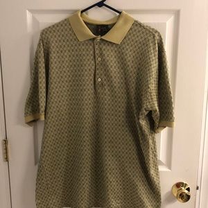 Bobby Jones Golf Polo - XL - Tan / Blue / Green